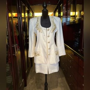 Escada High Waist Skirt Suit Set